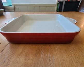 La Sera red casserole dish