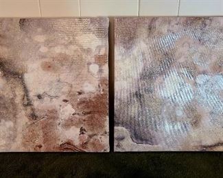 Pair of canvas art