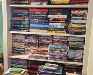 DVD's
CD's
VHS
Books