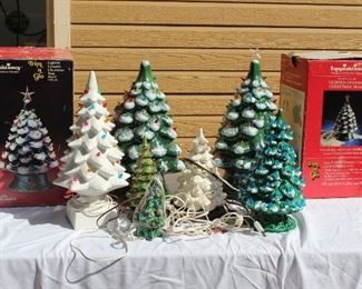 Vintage Ceramic Christmas trees
