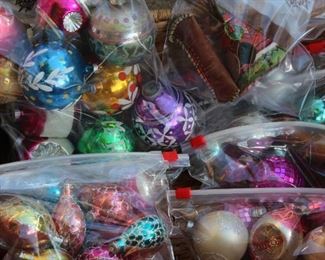 Mercury glass ornaments