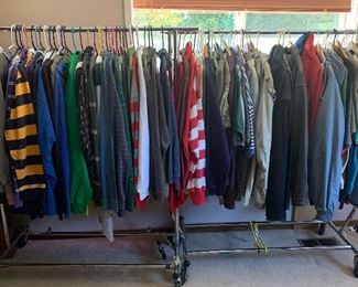 A vast selection of men’s clothing and jackets