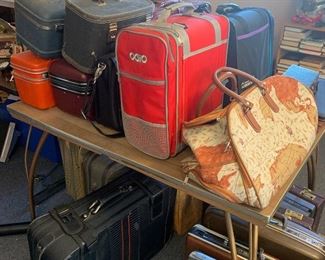 Luggage, train cases, brief cases
