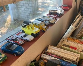 Diecast sports cars and race cars
