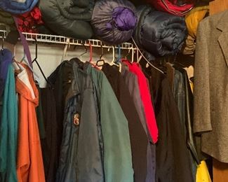 Coats and sleeping bags