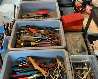 Wrenches, screwdrivers, hammers, etc