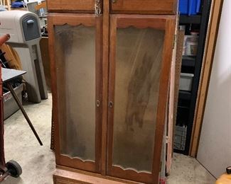 Vintage locking gun cabinet
