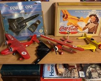 Diecast Texaco airplanes
