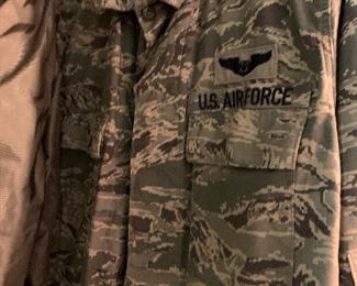 US Airforce, plus US Army and Navy Department clothing