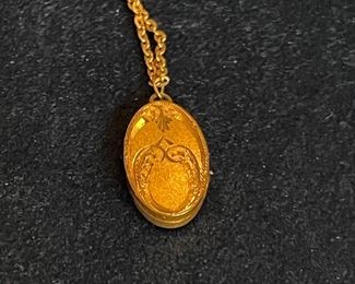 Antique baby gold locket 