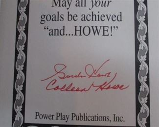 Signed Gordie Howe Book