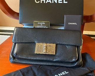 Authentic Vintage Chanel Purse with Dust Cover, Box and Cert. of Authenticity