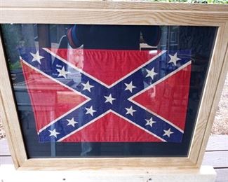 mid century cotton confederate flag