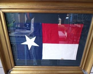 mid century cotton Texas flag
