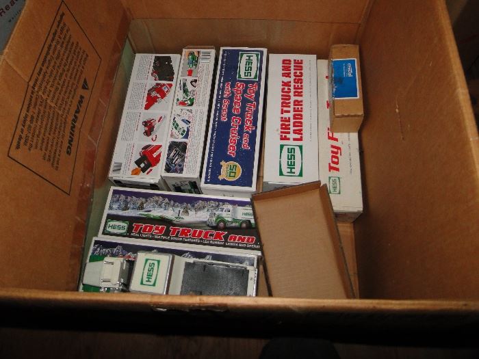 Tons of HESS trucks new in box $8.00 each, loose no box $5.00 each