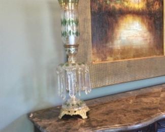 Elegant luster with crystal prisms