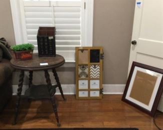 Antique barley twist side table