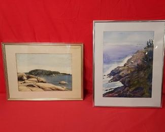 WATERCOLOR PAINTING BY "ELLEN GUILD MOOT" AND "LEE CAMPBELL"