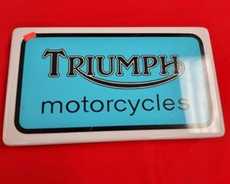 TRIUMPH MOTORCYCLES SIGN