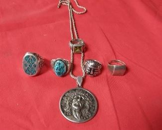 STERLING SILVER / NATIVE AMERICAN JEWELRY