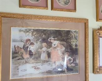 Gilt Framed Art is EVERYWHERE. 