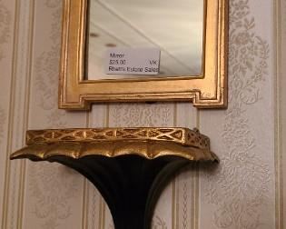 Pair of these brackets and small mirrors