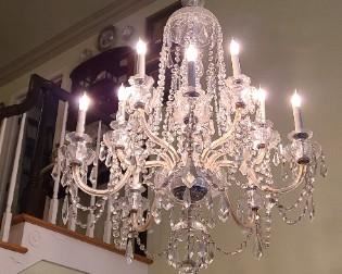 Large Entry Chandelier - must be professionally removed.