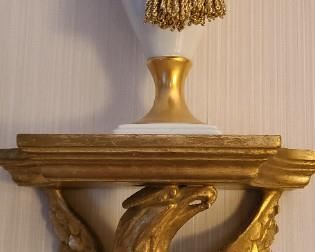 Pair of gilded Eagles 