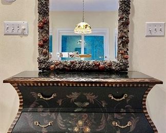 Decorative Mirror with Fruit Accents 