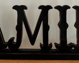 "Family" Sign