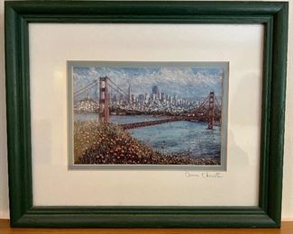 "Golden Gate Bridge" Signed Print