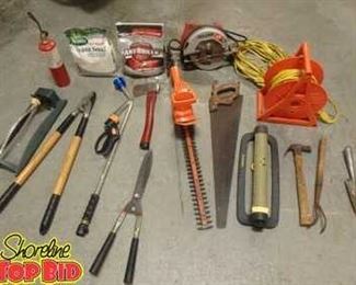 Garage Lot Various Tools
