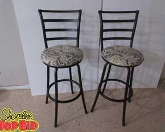 Pair of Swivel Bar Stools