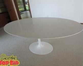Bianca Neve Clcatta Quartz Tulip Table By Eternity Modern Excellent Condition