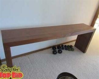 Modern Walnut Console