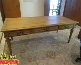 Double Sided Executive Desk Dining Table 6 Drawers With Locks