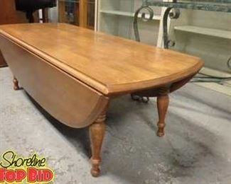 Heywood Wakefield Drop Side Coffee Table, Solid Maple, Excellent Condition