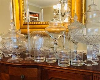 Clear glassware makes a statement