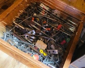 Box of screws, nails, etc...