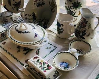 Plenty of patterned dish ware
