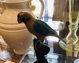 Porcelain parrot