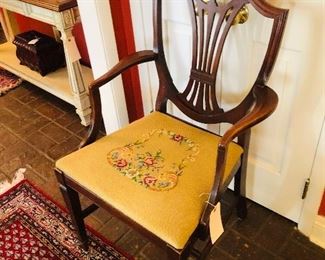 Upholstered seat dining chair