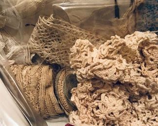 Vintage lace and tatting