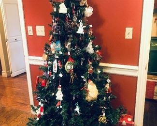 Christmas trees and ornaments