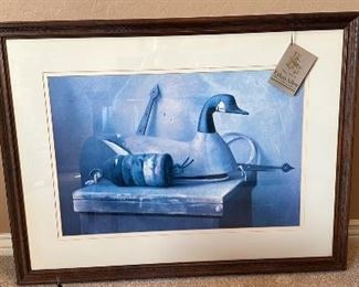 Ethan Allan Large Framed and matted picture 42inch x 32 inch