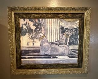 Large Framed and Matted Picture 50in x 43 inch 