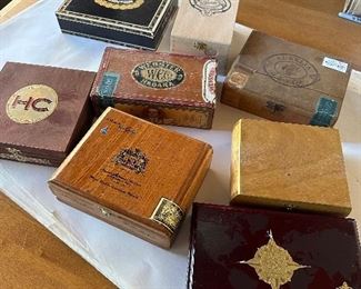 Vintage cigar boxes