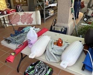 Boat anchors and supplies