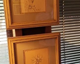 framed and matted art