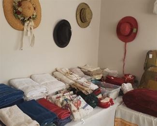 Linens, hats